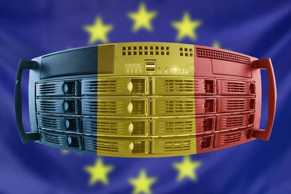 Serwer pojęcie Europy i Rumunii — Zdjęcie stockowe