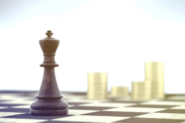 Business chess strategy - planning — Stock Photo, Image