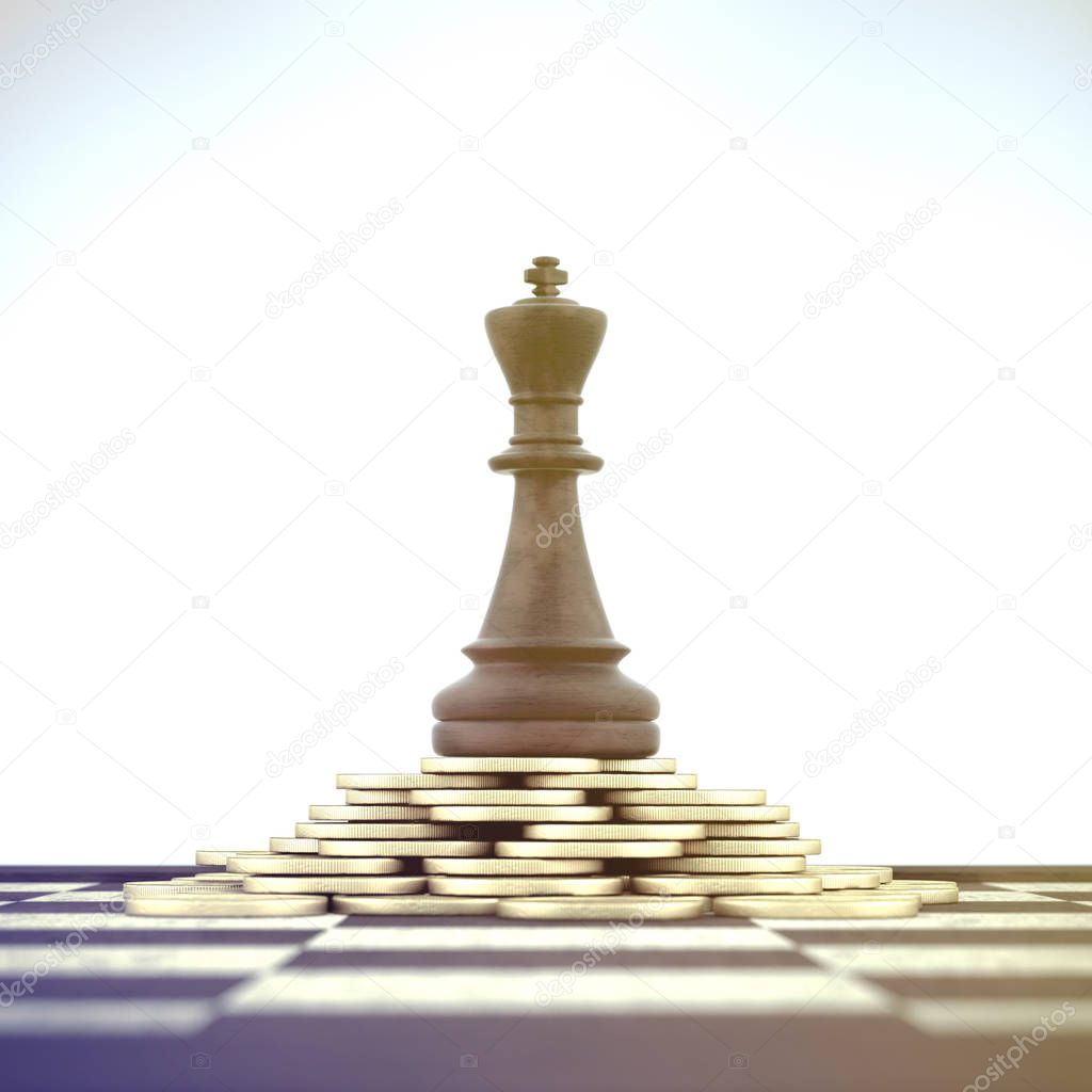 Business chess strategy - victory