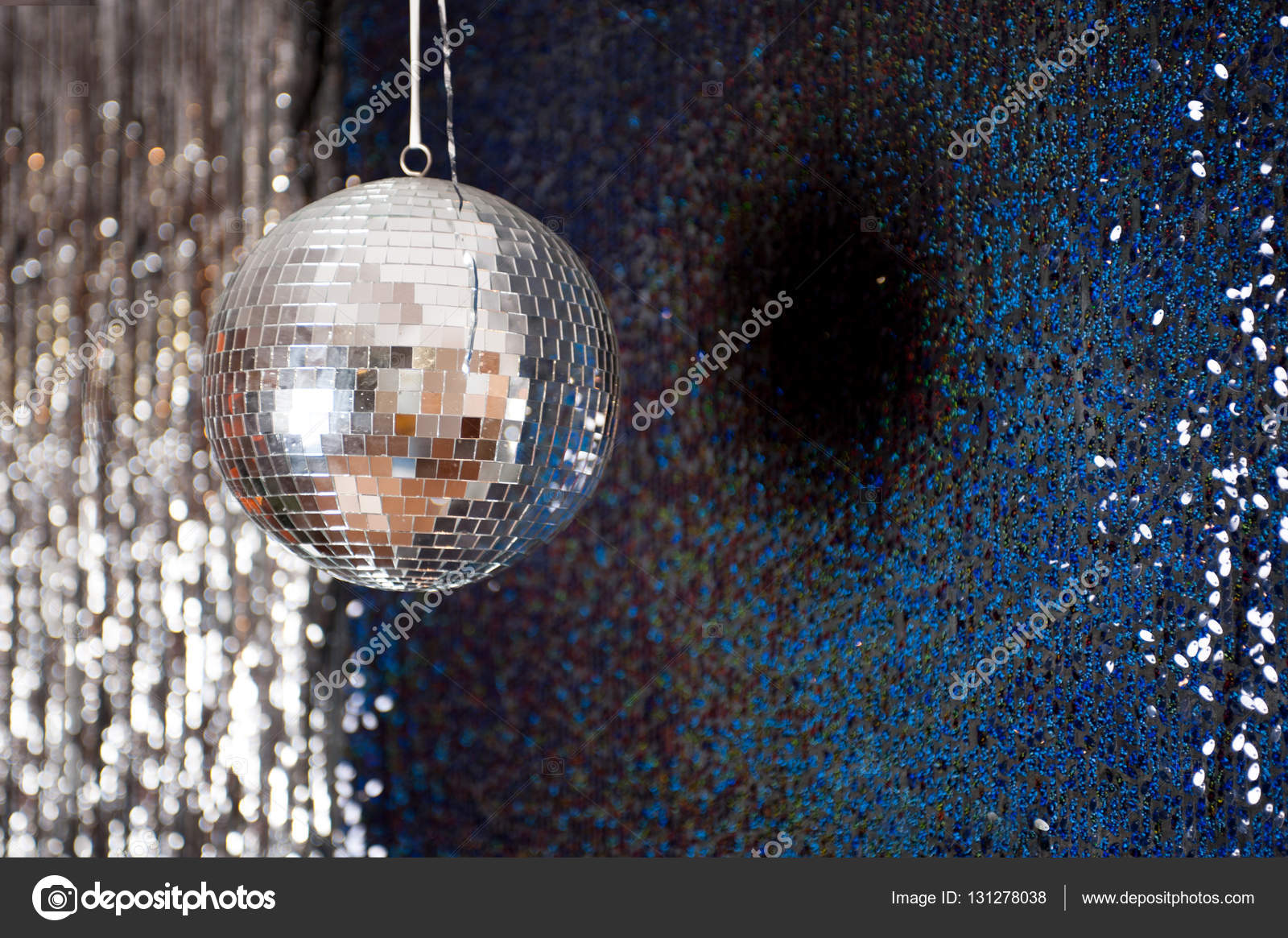 Mirror Disco Ball Hanging From The Ceiling Stock Photo C Massel