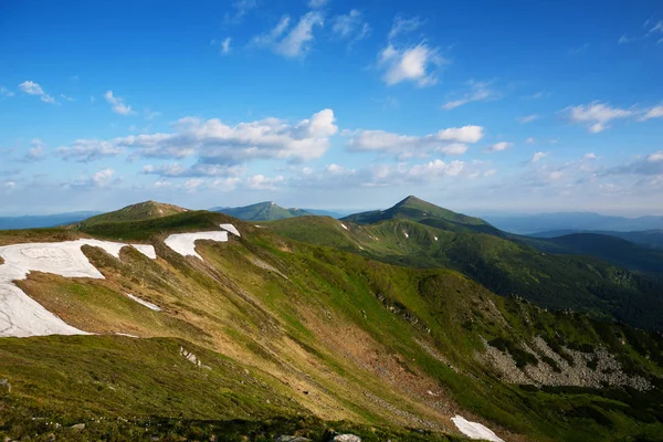 Bella vista dei Carpazi estivi — Foto Stock