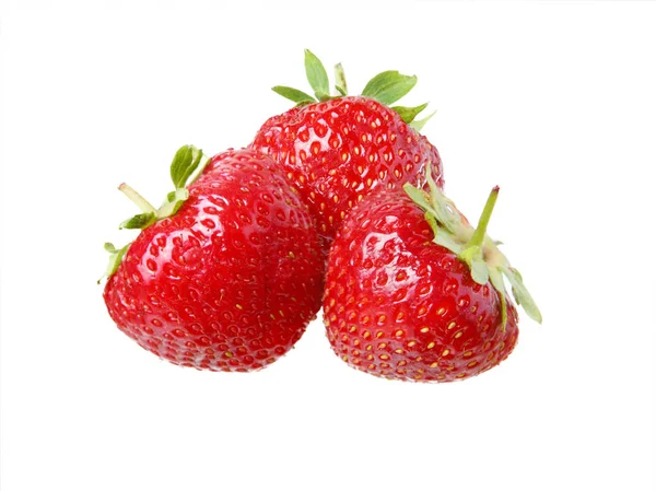 Fresh strawberries on a white background — Stock Photo, Image