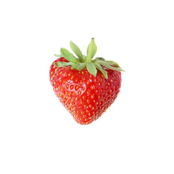 Căpșuni proaspete pe un fundal alb — Fotografie, imagine de stoc
