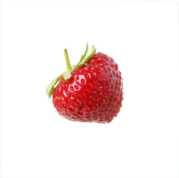 Färska jordgubbar på en vit bakgrund — Stockfoto