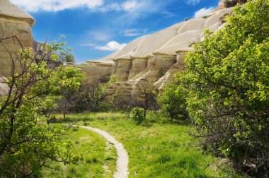 Uçhisar vadinin görünümü