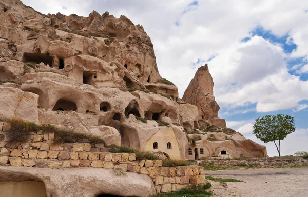 Castillo de Uchisar en formación rocosa — Foto de Stock