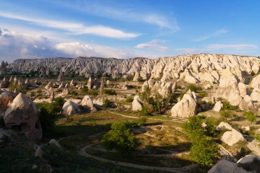 Kapadokya'nın tipik peyzaj.