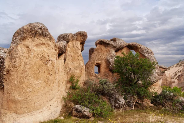 Jaskinia miasto niedaleko Göreme. Cappadocia — Zdjęcie stockowe
