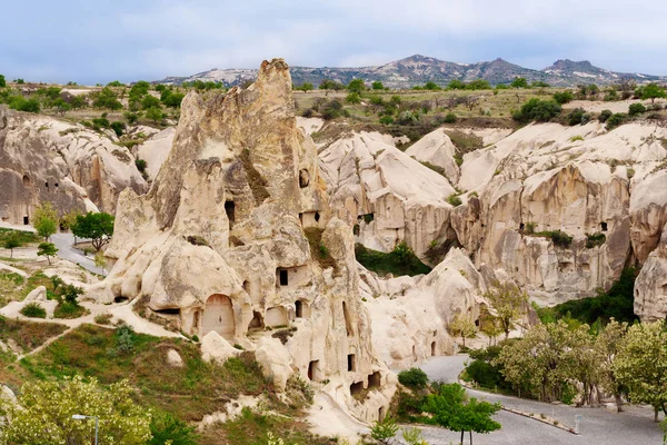 Jaskinia miasto niedaleko Göreme. Cappadocia — Zdjęcie stockowe