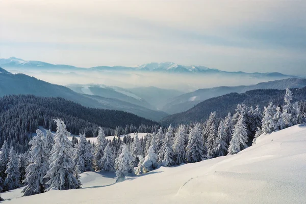 Paisaje invernal en las montañas —  Fotos de Stock