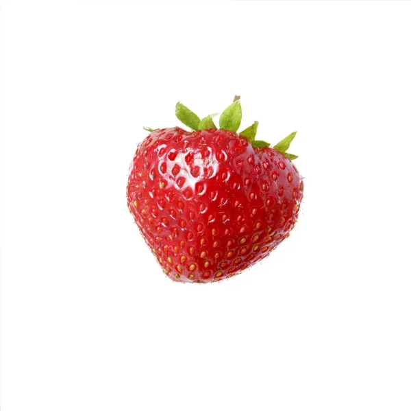 Căpșuni proaspete pe un fundal alb — Fotografie, imagine de stoc