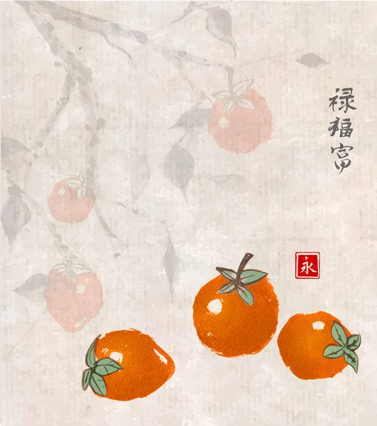 Trois fruits de prunes dattes — Image vectorielle