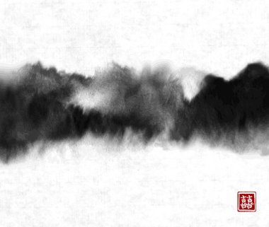 siyah mürekkep boyama