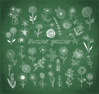 çiçek desenli kartı