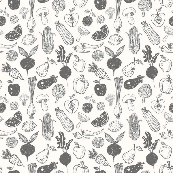 Carte aux légumes frais — Image vectorielle