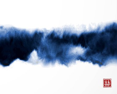 Soyut mürekkep yıkama boyama