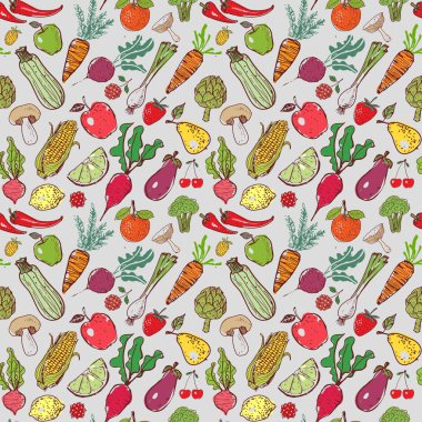sebze ve meyve seamless modeli