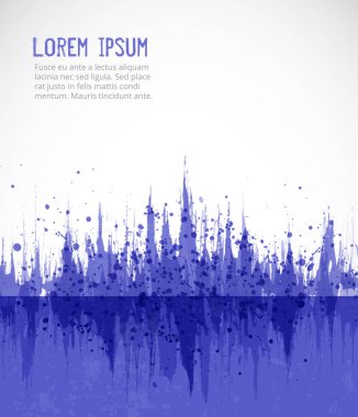 Soyut grunge mürekkep arka plan, metin için yer ile. Vektör çizim. 