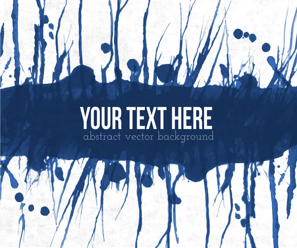 Abstrakte Grunge Tinte Hintergrund Mit Platz Für Ihren Text Vektorillustration — Stockvektor