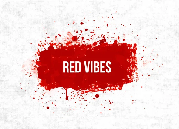 Gros Sang Rouge Vif Grunge Éclaboussure Sur Fond Blanc — Image vectorielle
