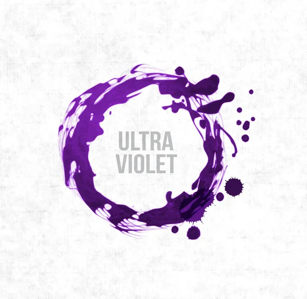 Grote Ultra Violet Paars Grunge Cirkel Rijstpapier Achtergrond Kleur Van — Stockvector