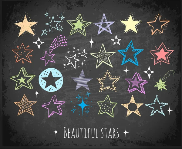 Estrellas Color Whitebackground Ilustración Vectorial — Archivo Imágenes Vectoriales