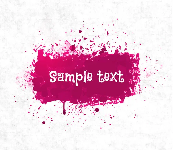 Pink Ink Splashes White Background — Stock Vector