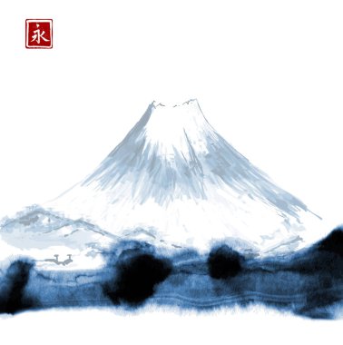 Vahşi orman ağaçlar ve dağlar