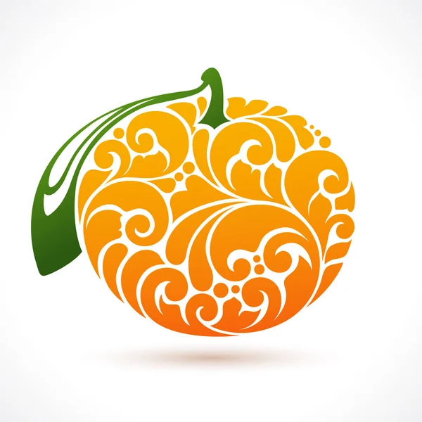 Ilustración vectorial símbolo naranja — Vector de stock