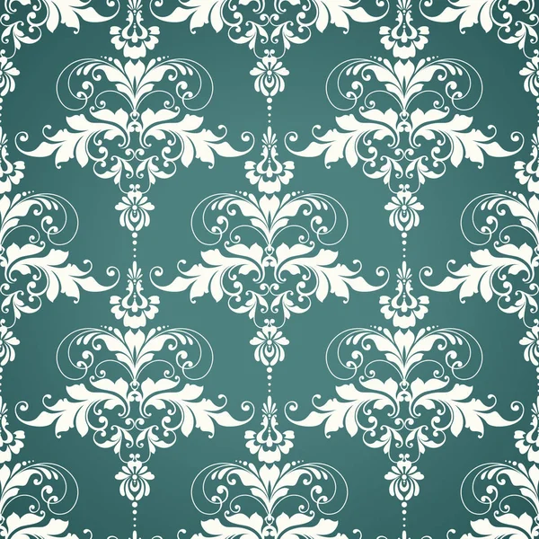 Seamless damask pattern. Ornamental background with pattern. — Stock Vector