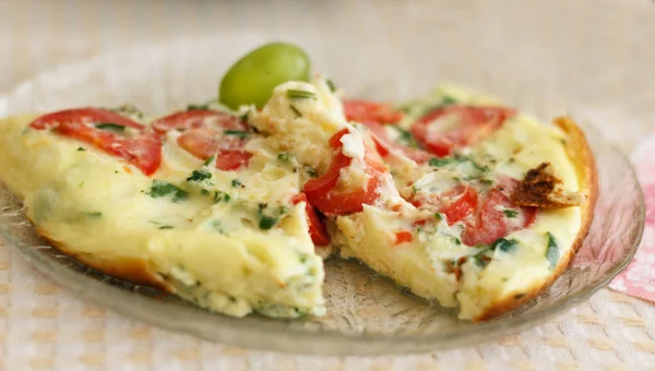 Deliciosa omelete magnífica — Fotografia de Stock