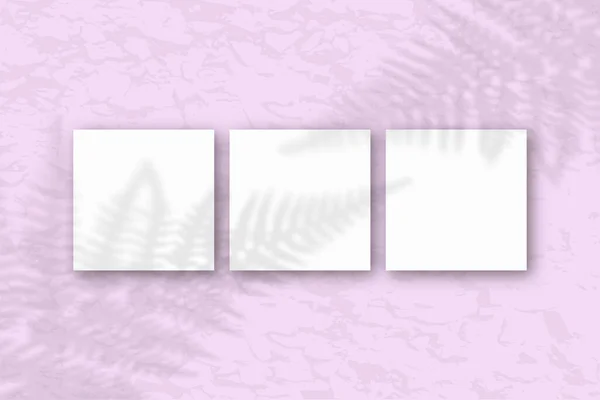 Τετράγωνα Φύλλα Από Λευκό Χαρτί Υφή Στο Φόντο Του Ροζ — Φωτογραφία Αρχείου