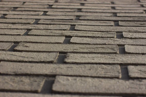 Imitation Grey Stucco Brickwork Civil Industrial Construction — Stock Photo, Image
