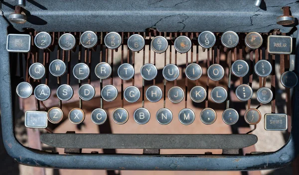 Looking Keyboard Old Vintage Typewriter — Stock Photo, Image