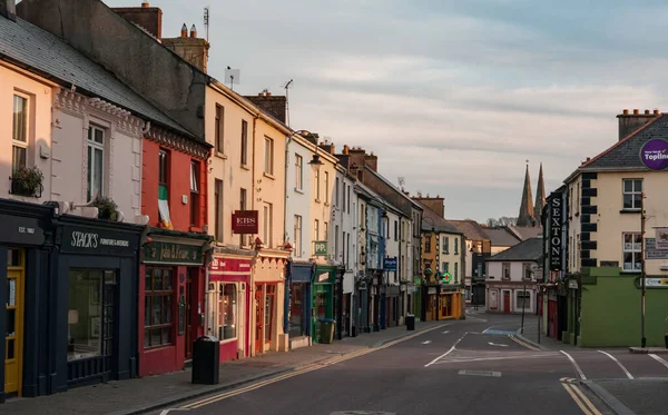 Listowel Irsko Dubna 2020 Prázdné Klidné Ulice Městě Listowel Covid — Stock fotografie