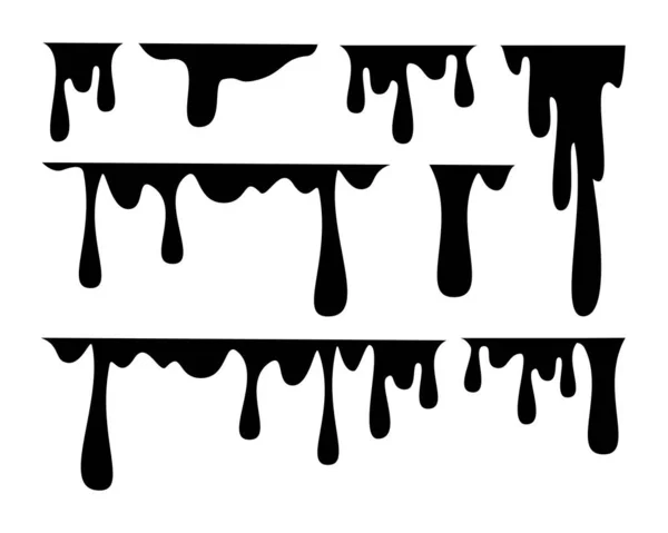 Veterinerdeki siyah sıvı izole edilmiş. Damla ve bırak