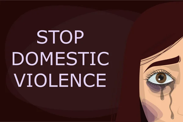 Aile içi şiddet posterini durdurun. Aile içi şiddet ve saldırı