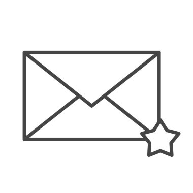 E- posta simgesi satırı biçimi. İleti sembolü, e- posta yazışmaları