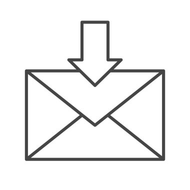 E- posta simgesi satırı biçimi. İleti sembolü, e- posta yazışmaları