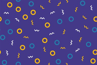 Renkli geometrik model vektörü izole edildi. Kusursuz duvar kağıdı