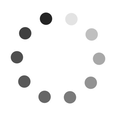 Bilgisayar simgesi vektörü yükleniyor. Yuvarlak sembol