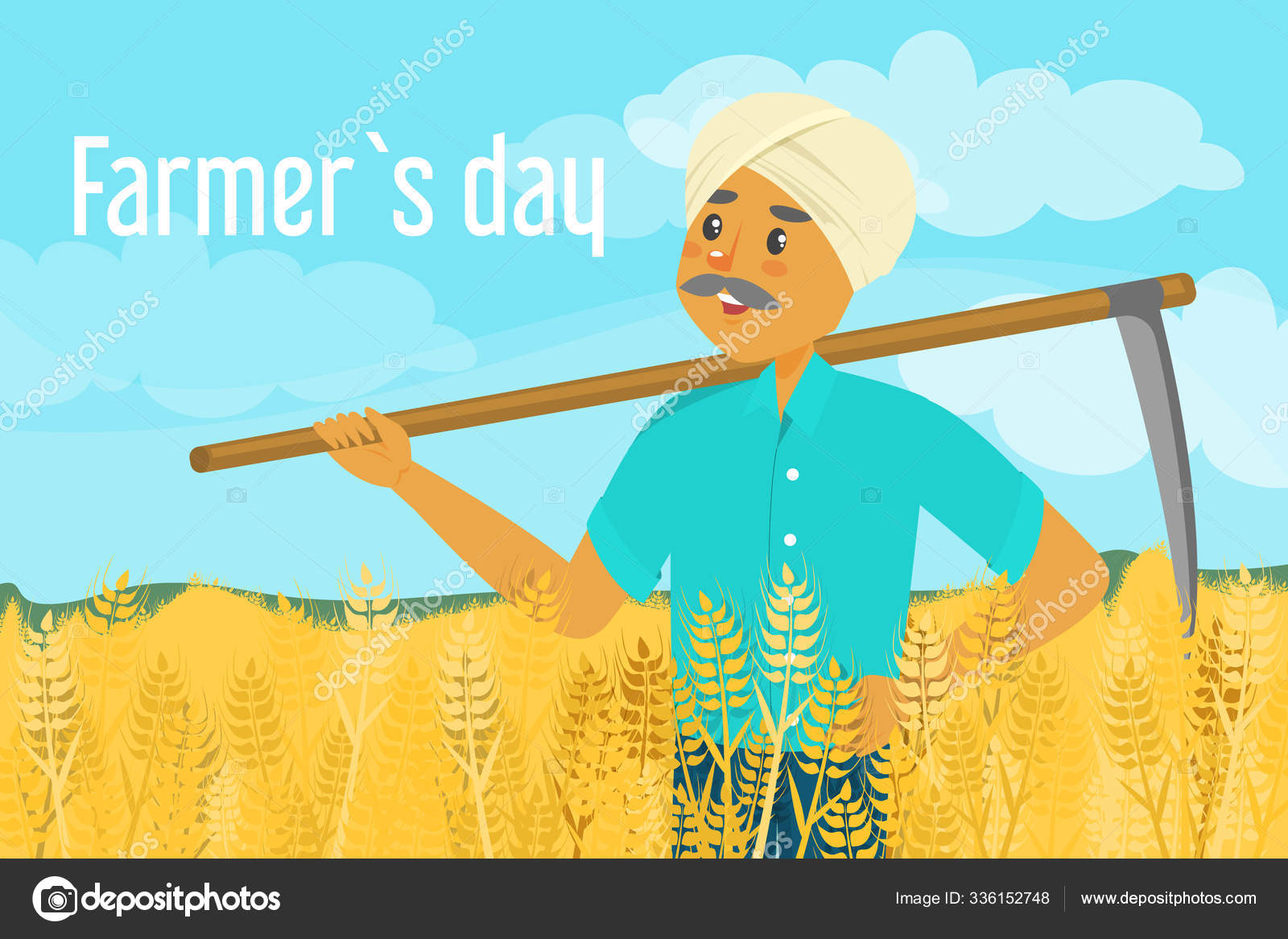 Indian farmer Vector Art Stock Images | Depositphotos