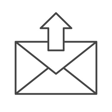 E- posta simgesi satırı biçimi. İleti sembolü, e- posta yazışmaları