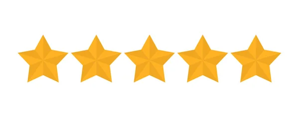 Yıldız derecelendirme vektörü. Altın yıldız şeklinde. Kalite