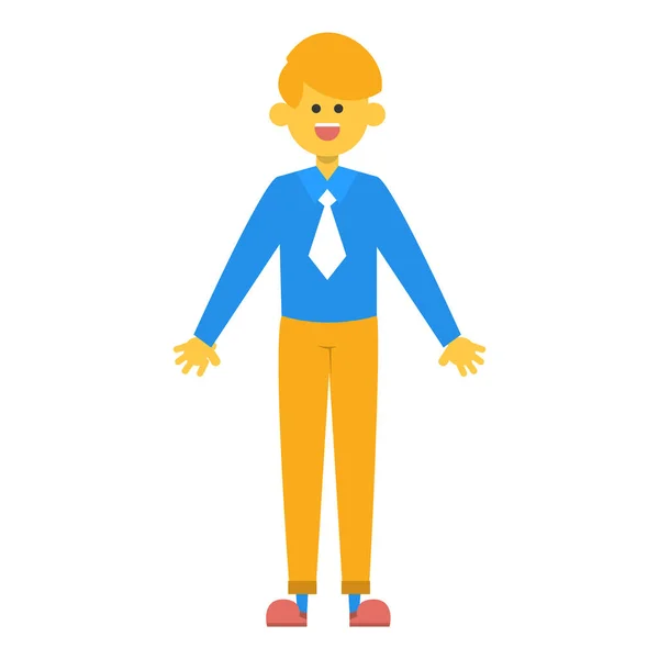Αστεία Και Χαριτωμένο Αγόρι Casual Διάνυσμα Ρούχα Απομονωμένο Παιδί Επίπεδο — Διανυσματικό Αρχείο