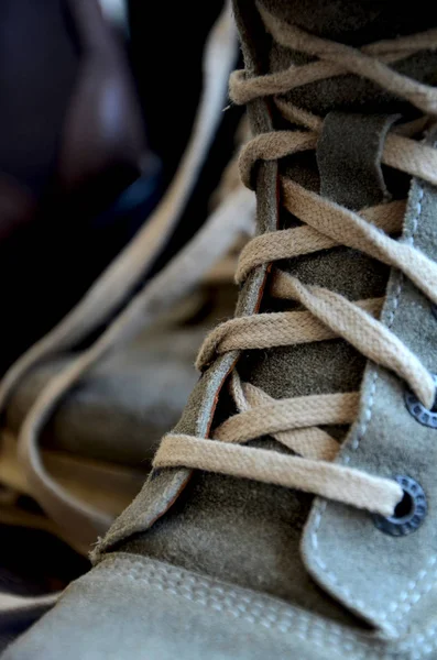 Vrouw lederen schoenen — Stockfoto