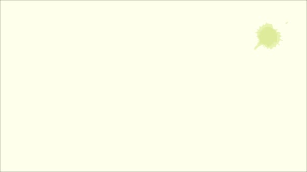 Многоцветные Чернила Брызги Видео Фон — стоковое видео