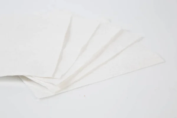 Tissu Épais Blanc Sur Fond Blanc — Photo