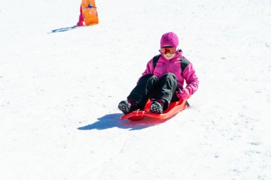 Sierra Nevada kayak merkezinde kızak küçük kızak.
