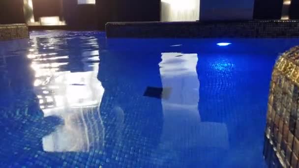 Jacuzzi in a SPA center without people — Stockvideo